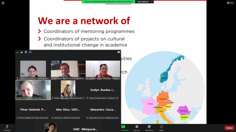 Ekaterina Masetkina, the Chair of SelmaMeyerMentoring EUMENT-NET special guest during virtual seminar