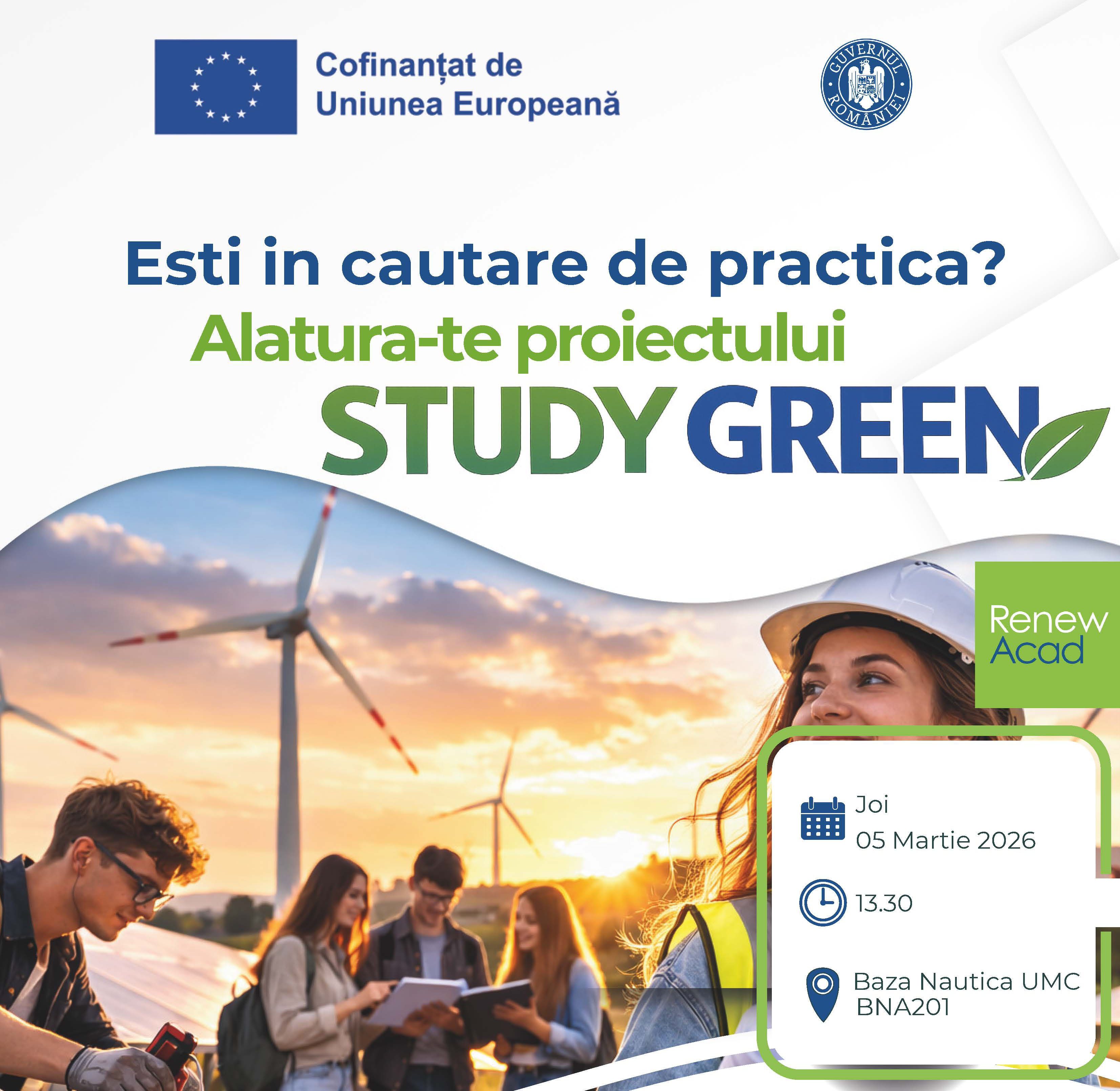 Proiect „Study Green” – Dobândirea de competențe verzi
