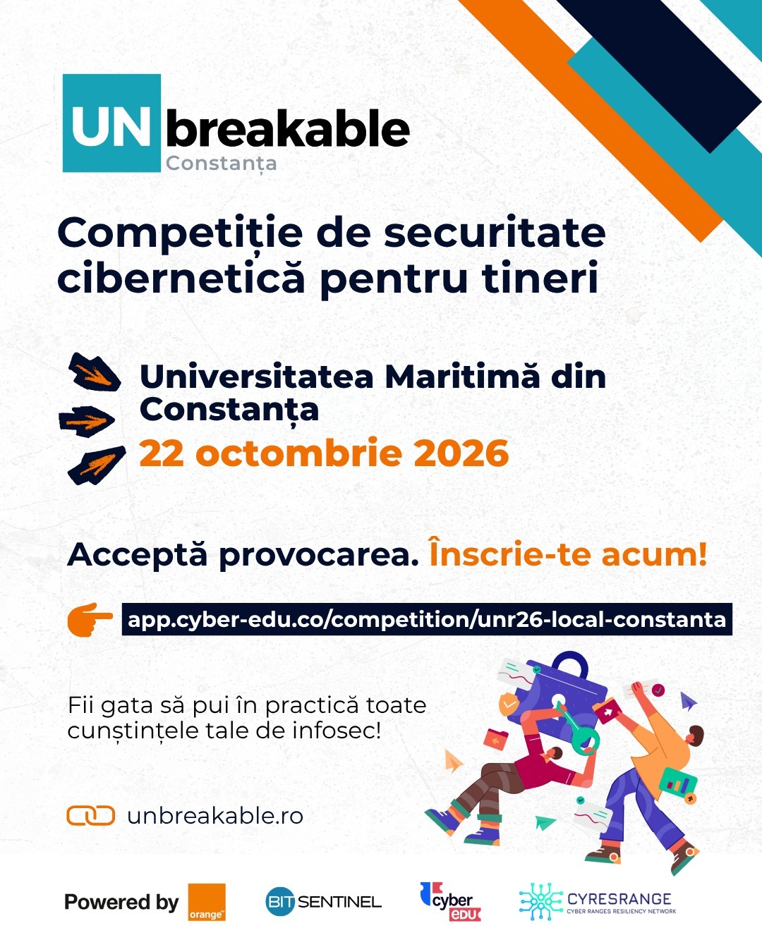 UNbreakable Constanța – Competiție de securitate cibernetică pentru tineri, la UMC